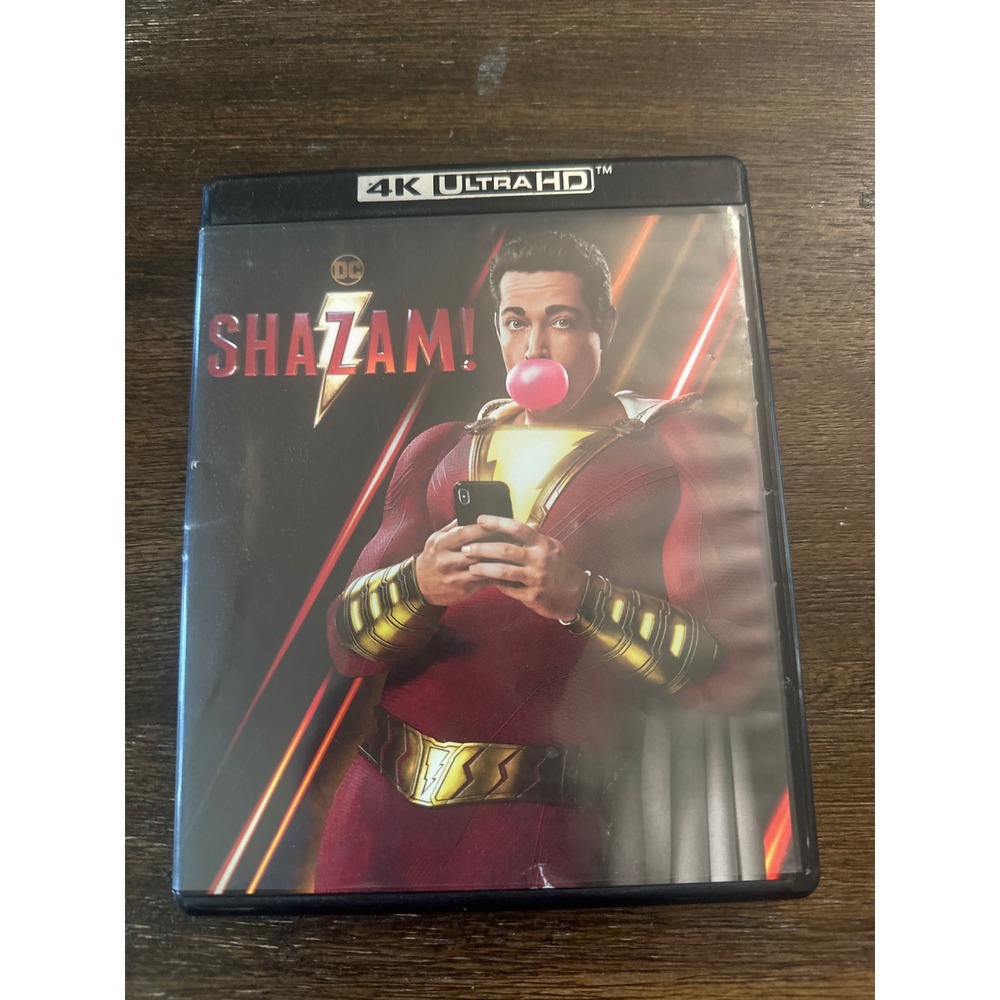 Shazam! DC Universe 4K Ultra HD +‎ Blu-ray Movie Zachary Levi 2-Disc Set 2019